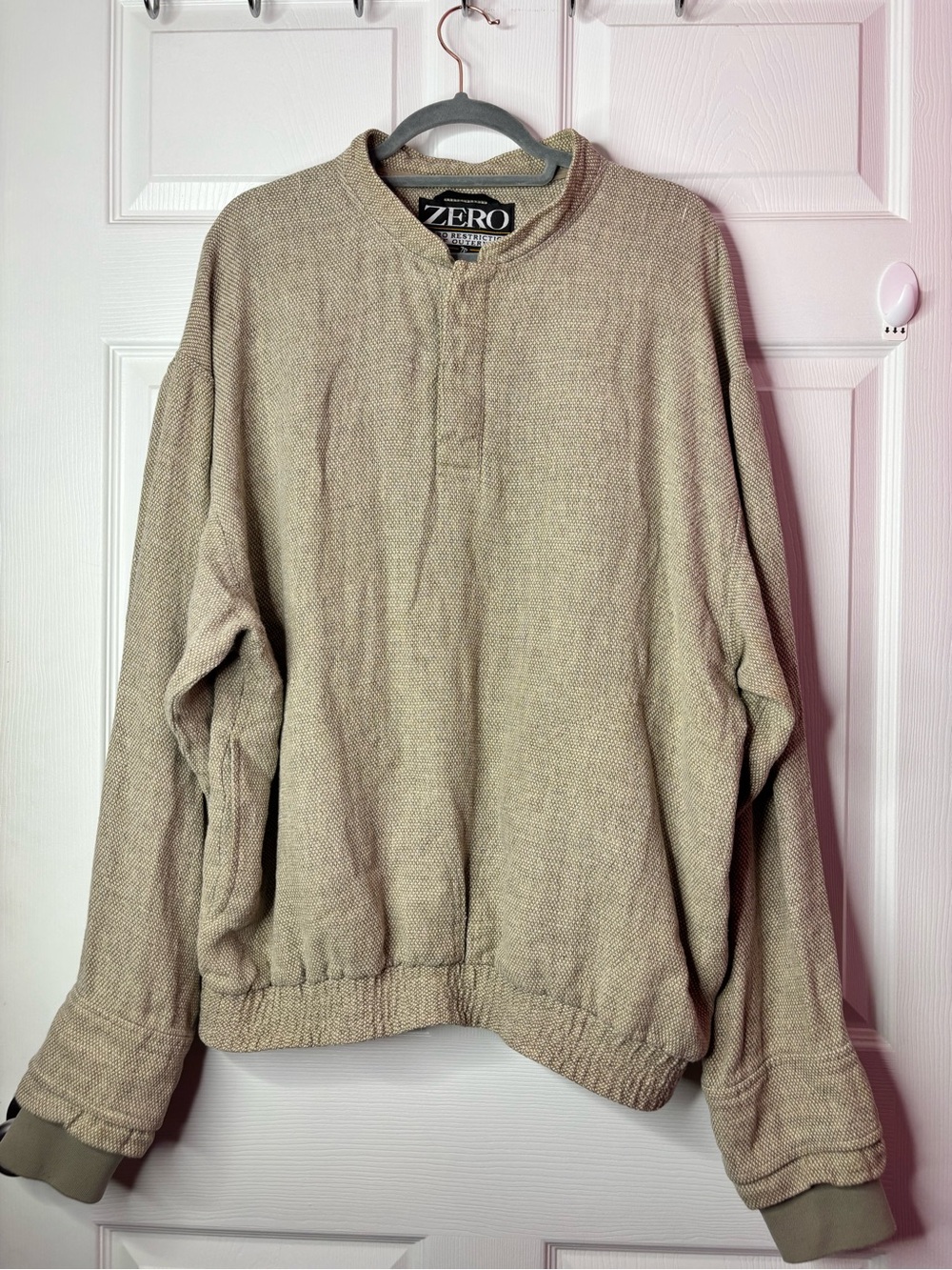 Vintage Zero Restriction Windstopper 1/4 Button Golf Pullover Sweater